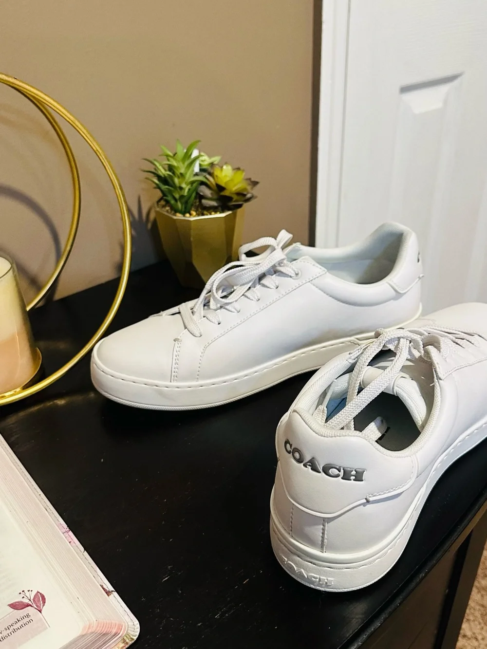COACH White and Off-White Women's Sneakers
